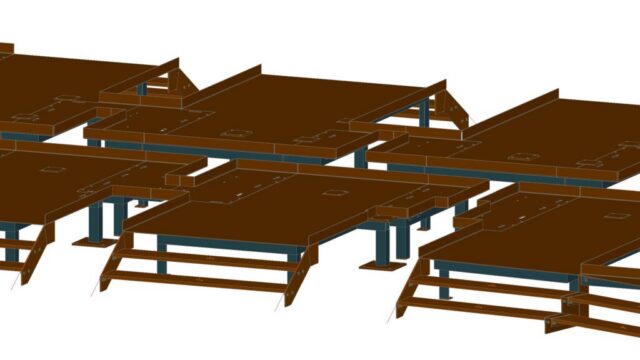 Steel access platforms – 3D detailing model